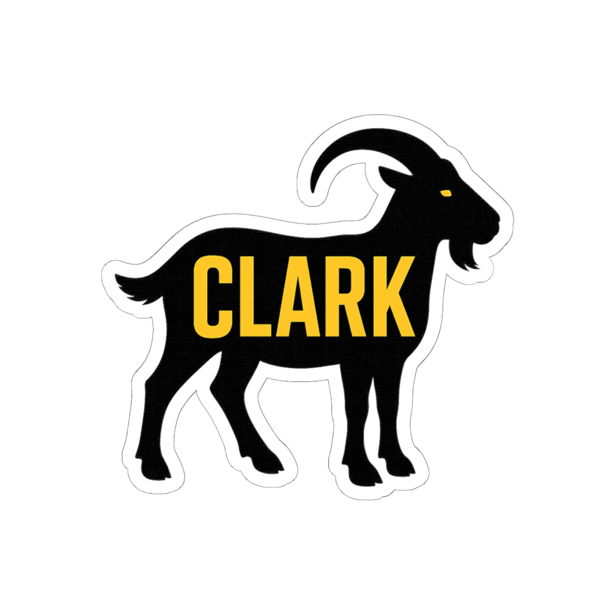 Caitlin Clark College GOAT Sticker | Bold Vinyl Decal