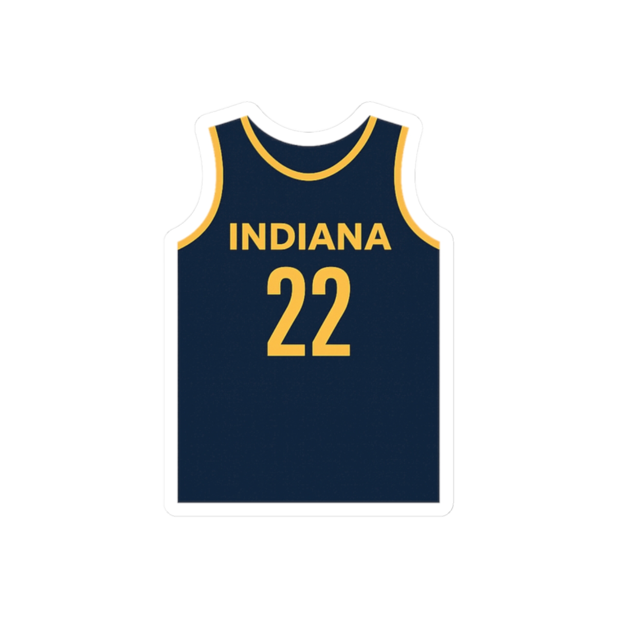 Caitlin Clark Jersey Sticker | Bold WNBA Fever Decal - alternate angle 3, merchandise