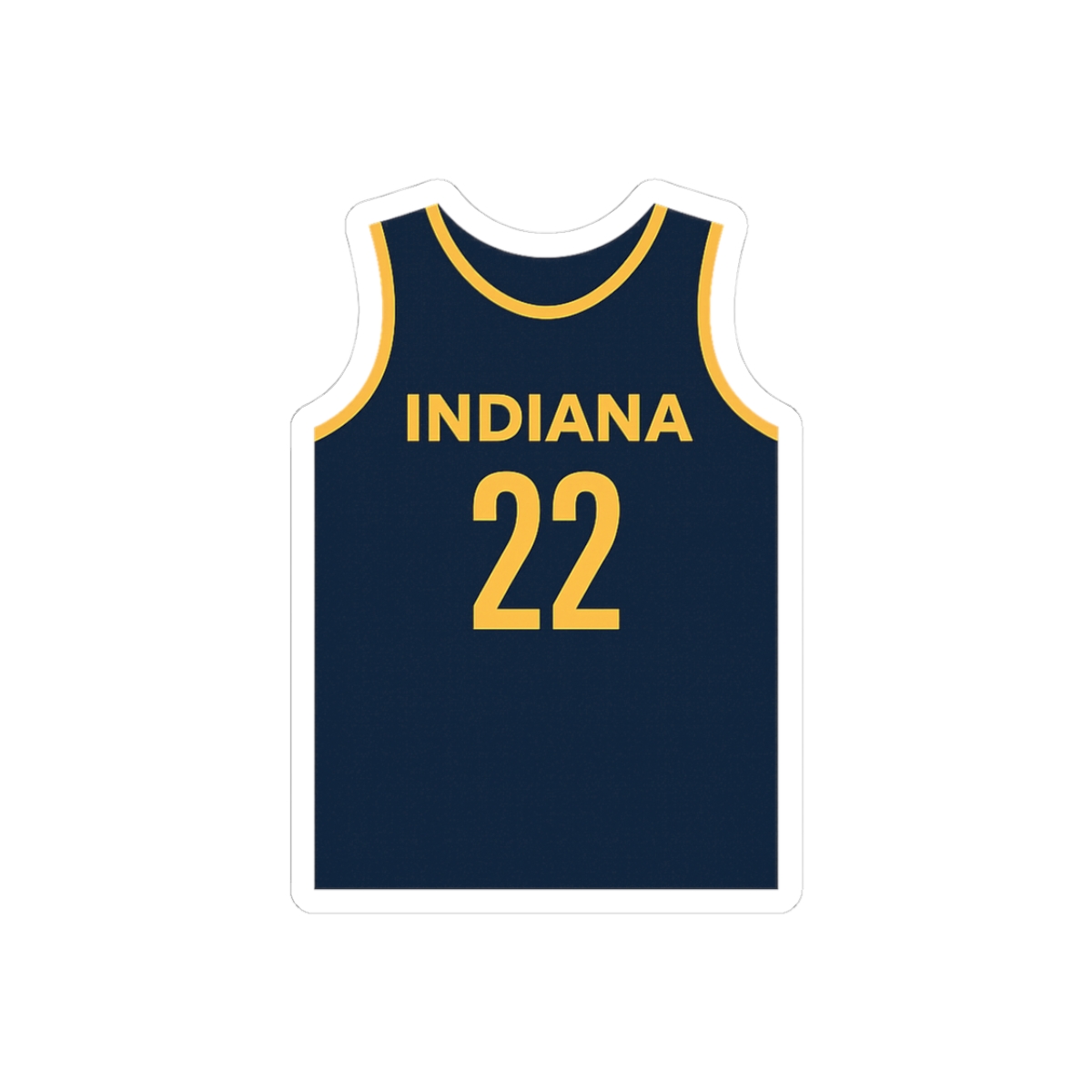 Caitlin Clark Jersey Sticker | Bold WNBA Fever Decal - alternate angle 1, merchandise