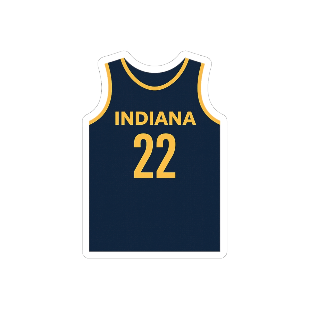 Caitlin Clark Jersey Sticker | Bold WNBA Fever Decal - alternate angle 2, merchandise