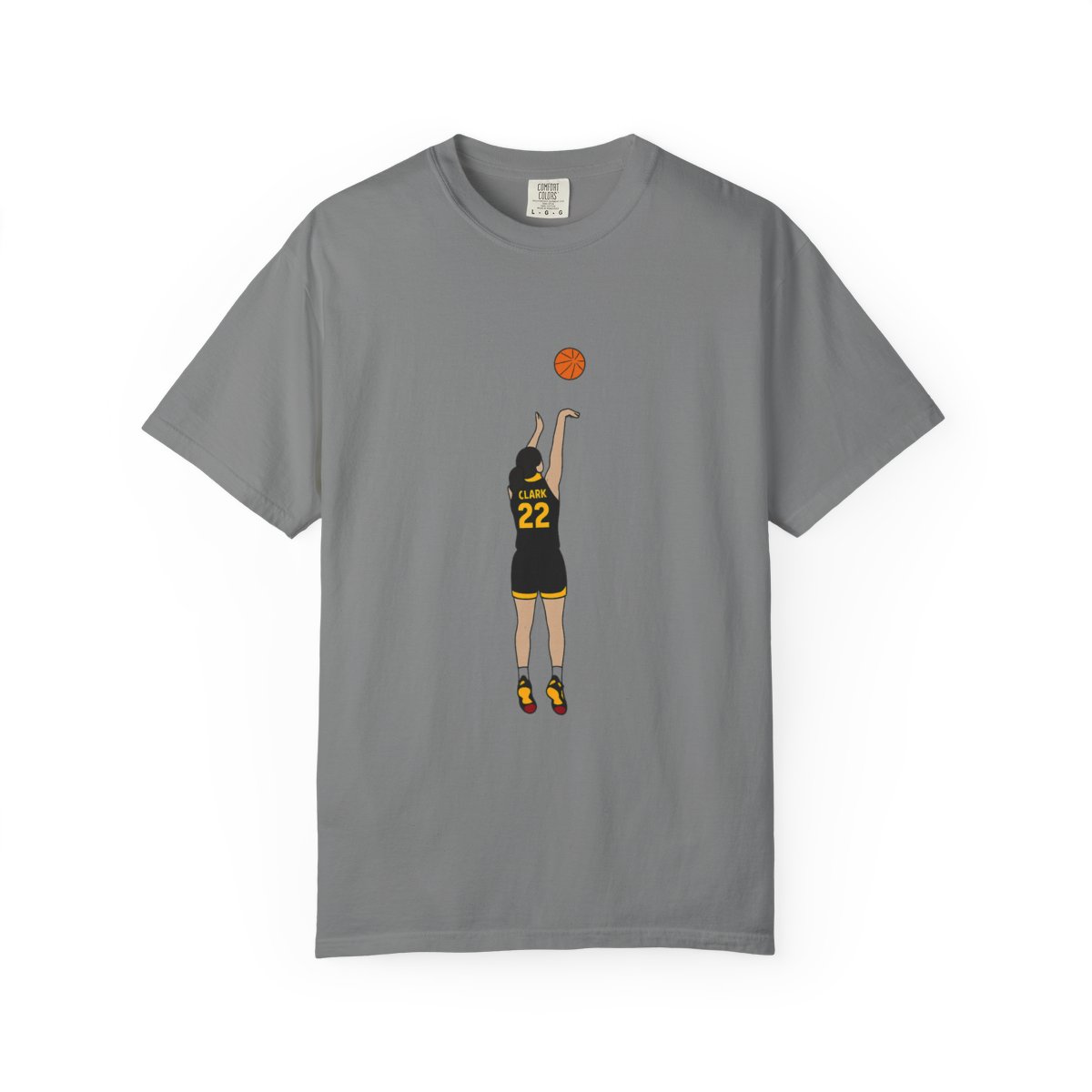 Caitlin Clark 3-Pointer Basketball T-Shirt - alternate angle 4, merchandise