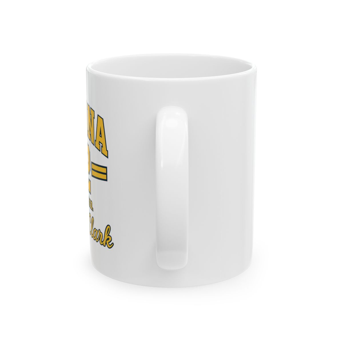 Caitlin Clark Indiana Basketball Mug | Number 22 From The Logo Coffee Cup | Navy Fan Gift 11oz & 15oz - alternate angle 3, merchandise