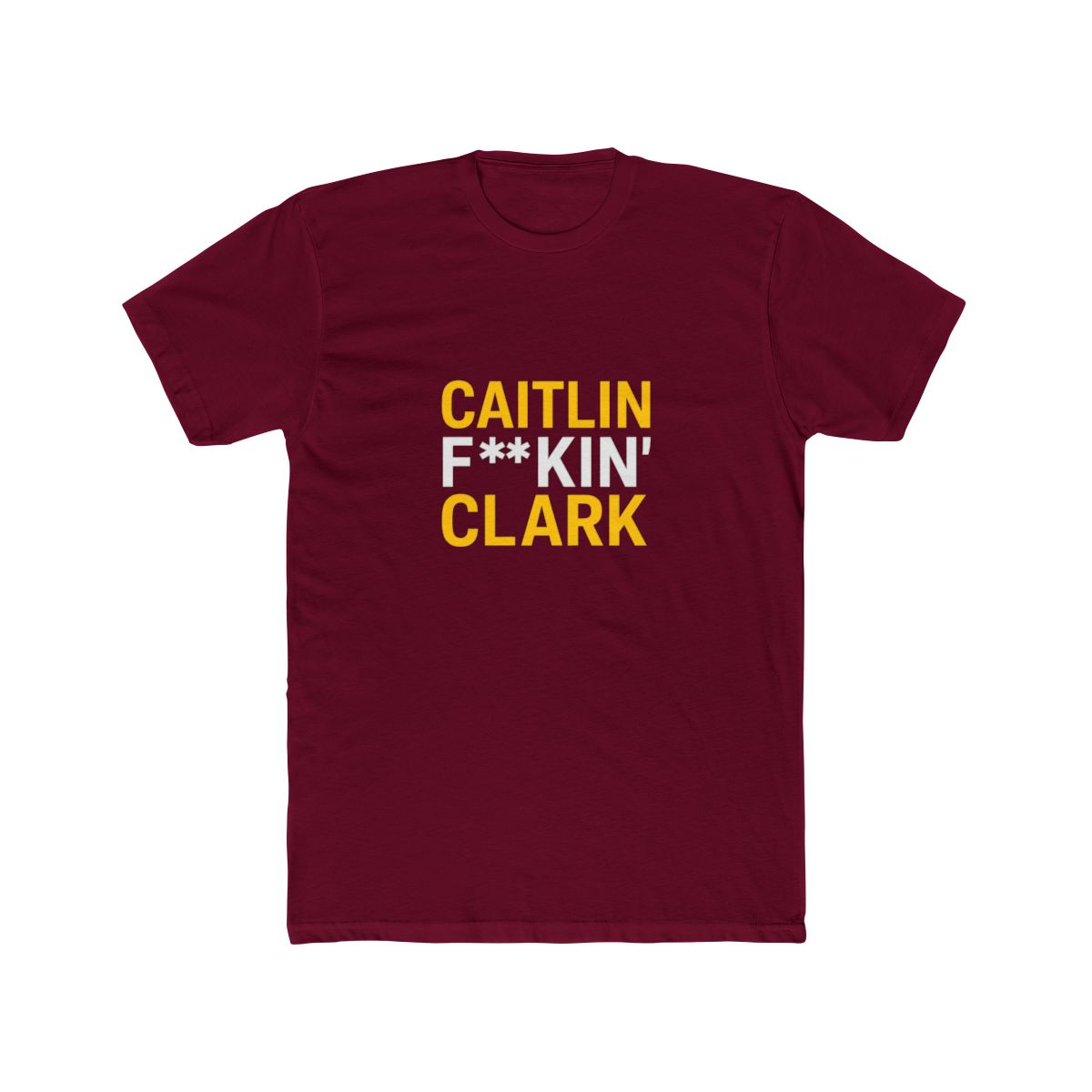 Caitlin FKIN Clark Bold Basketball Fan T Shirt - alternate angle 2, merchandise