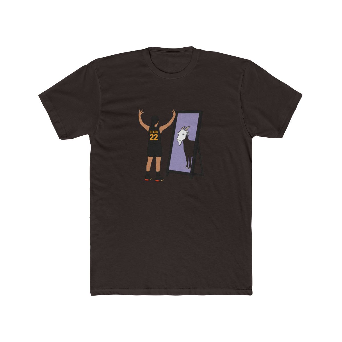 Iconic Caitlin Clark GOAT Basketball T Shirt - alternate angle 5, merchandise