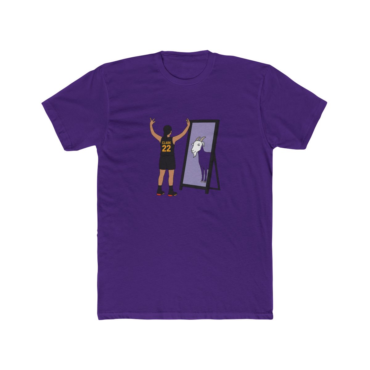 Iconic Caitlin Clark GOAT Basketball T Shirt - alternate angle 2, merchandise