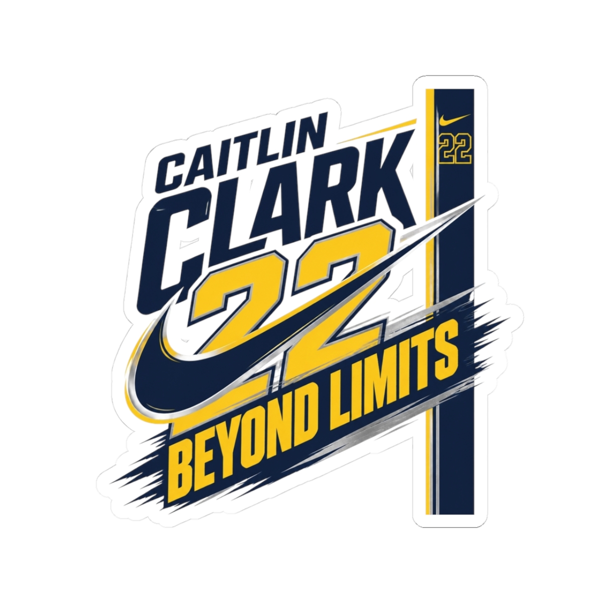 Caitlin Clark Sticker - alternate angle 1, merchandise