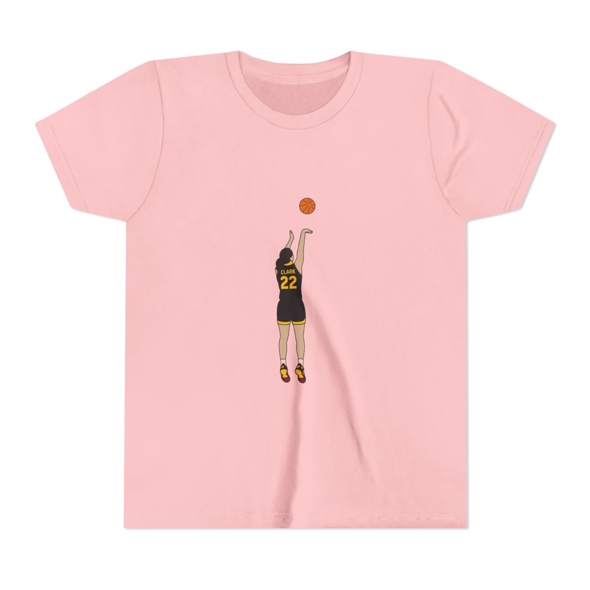 Caitlin Clark 3-Pointer Basketball Kids T-Shirt