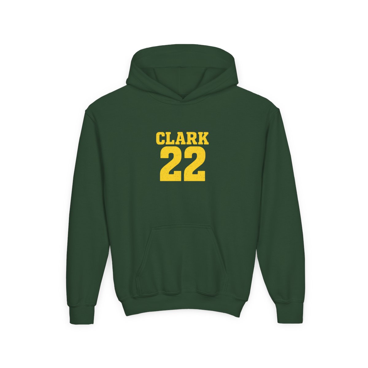 Caitlin Clark #22 Basketball Champion Kids Hoodie - alternate angle 3, merchandise