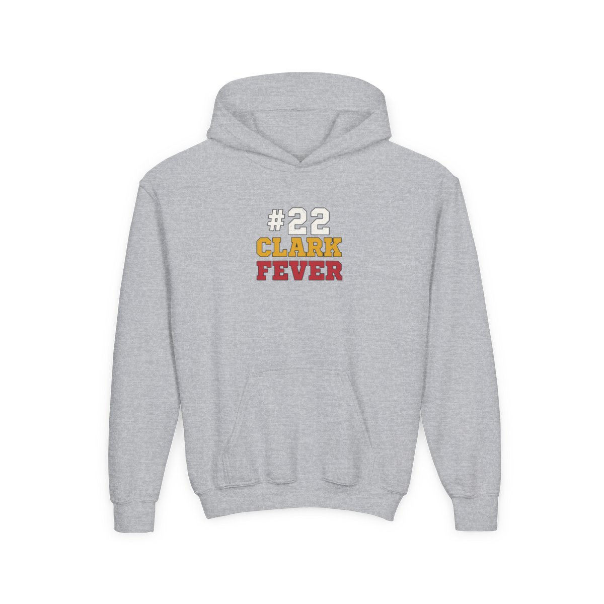 Caitlin Clark #22 Indiana Fever Basketball Kids Hoodie - alternate angle 2, merchandise