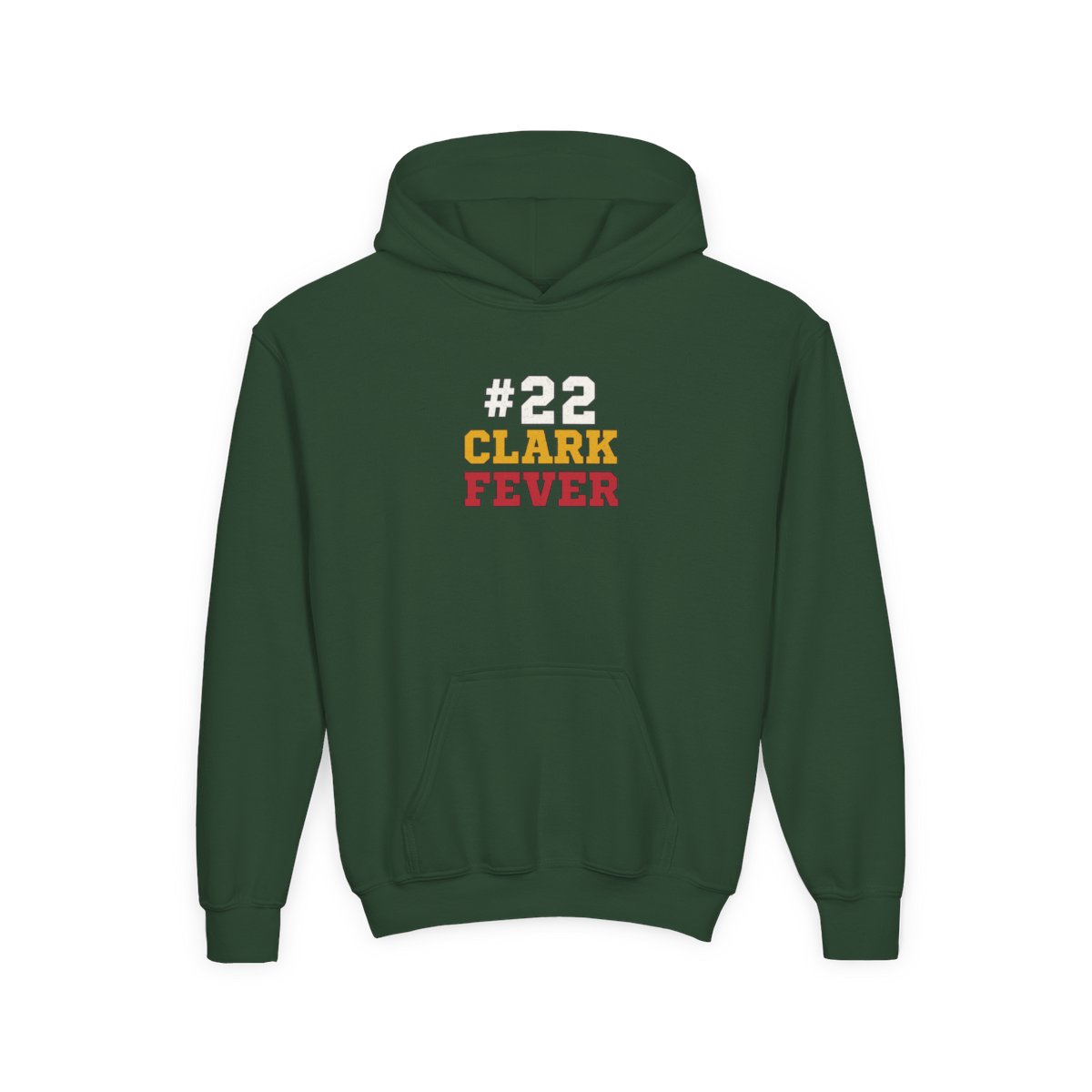 Caitlin Clark #22 Indiana Fever Basketball Kids Hoodie - alternate angle 3, merchandise