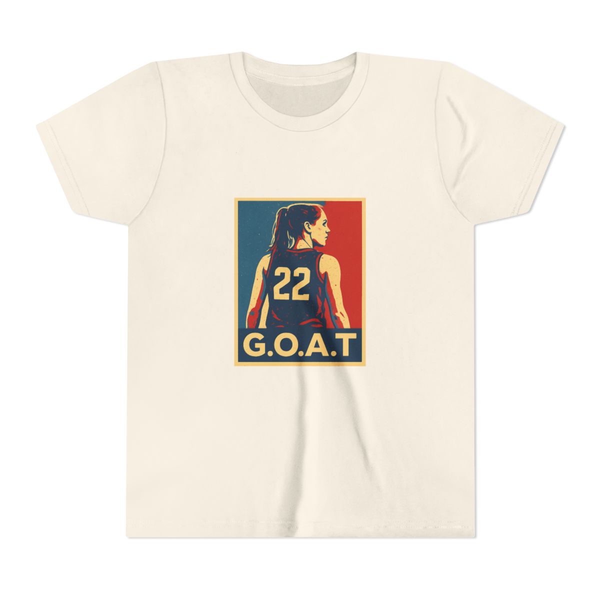 Caitlin Clark GOAT Basketball Tribute Kids T-Shirt