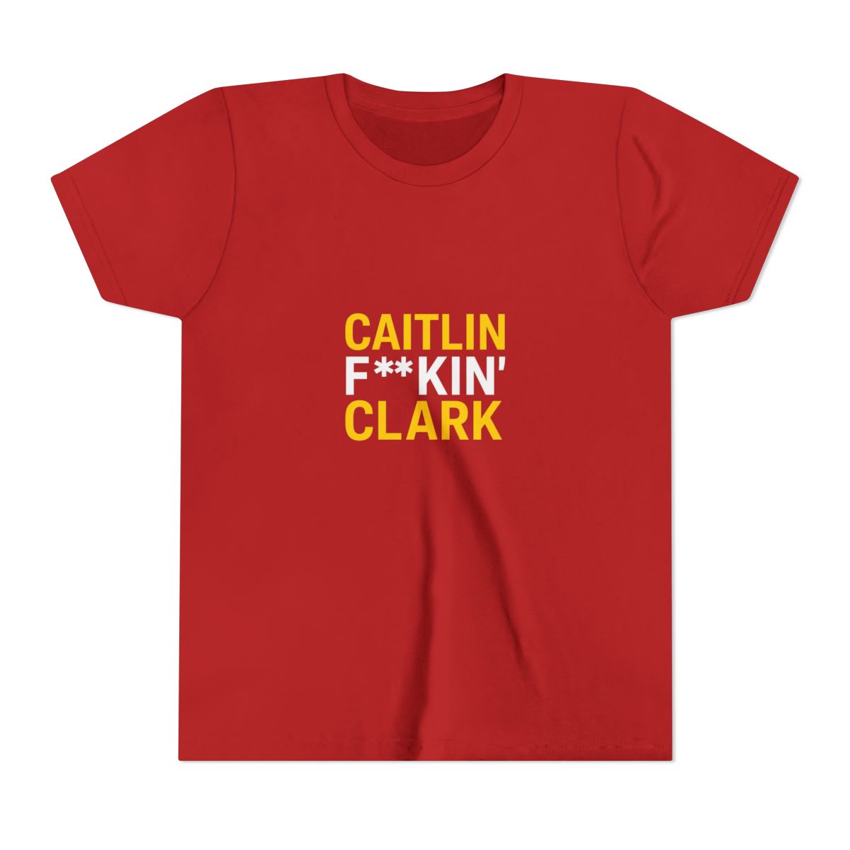 Caitlin FKIN Clark Bold Basketball Fan Kids T Shirt