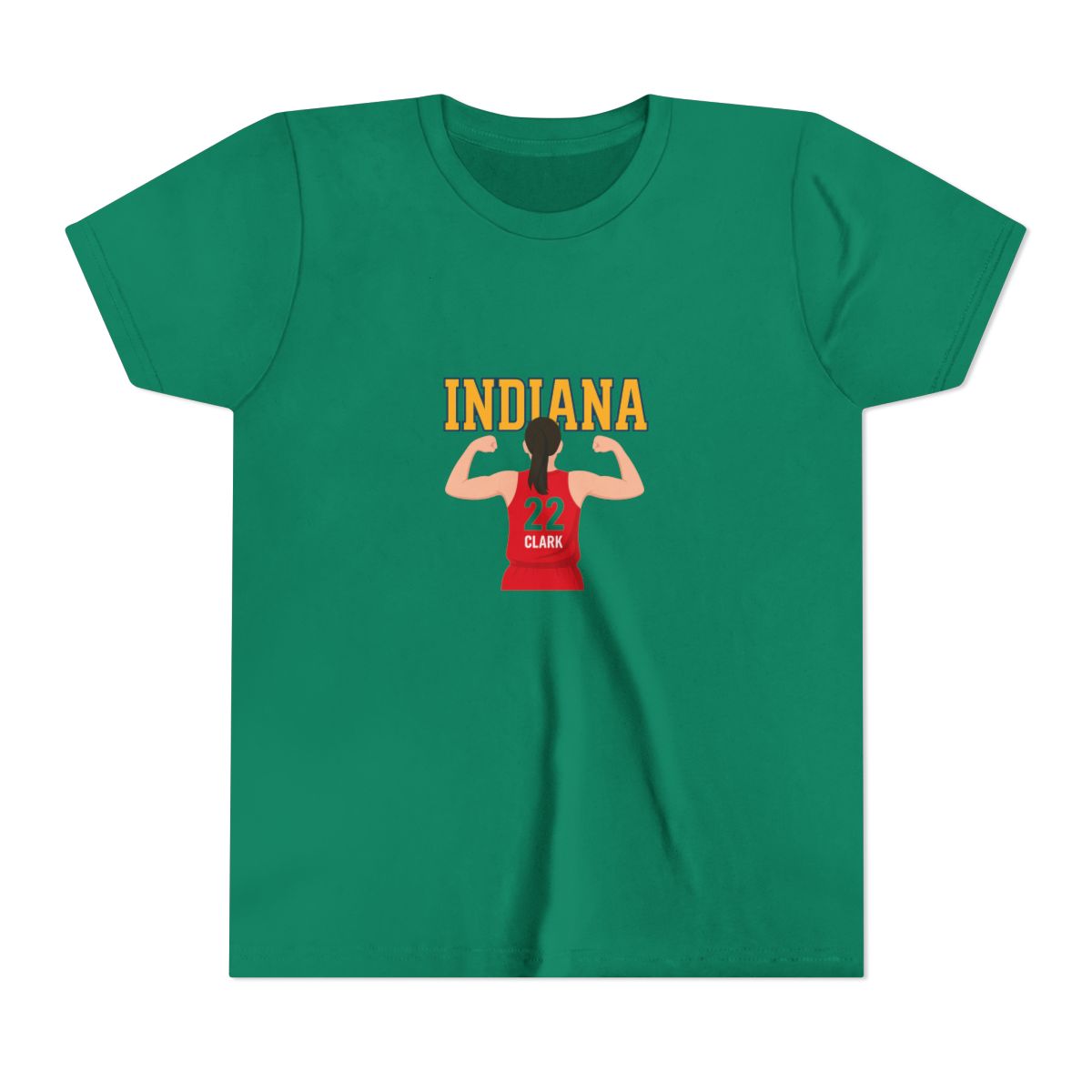Indiana Caitlin Clark Basketball Cartoon Kids T-Shirt - alternate angle 4, merchandise