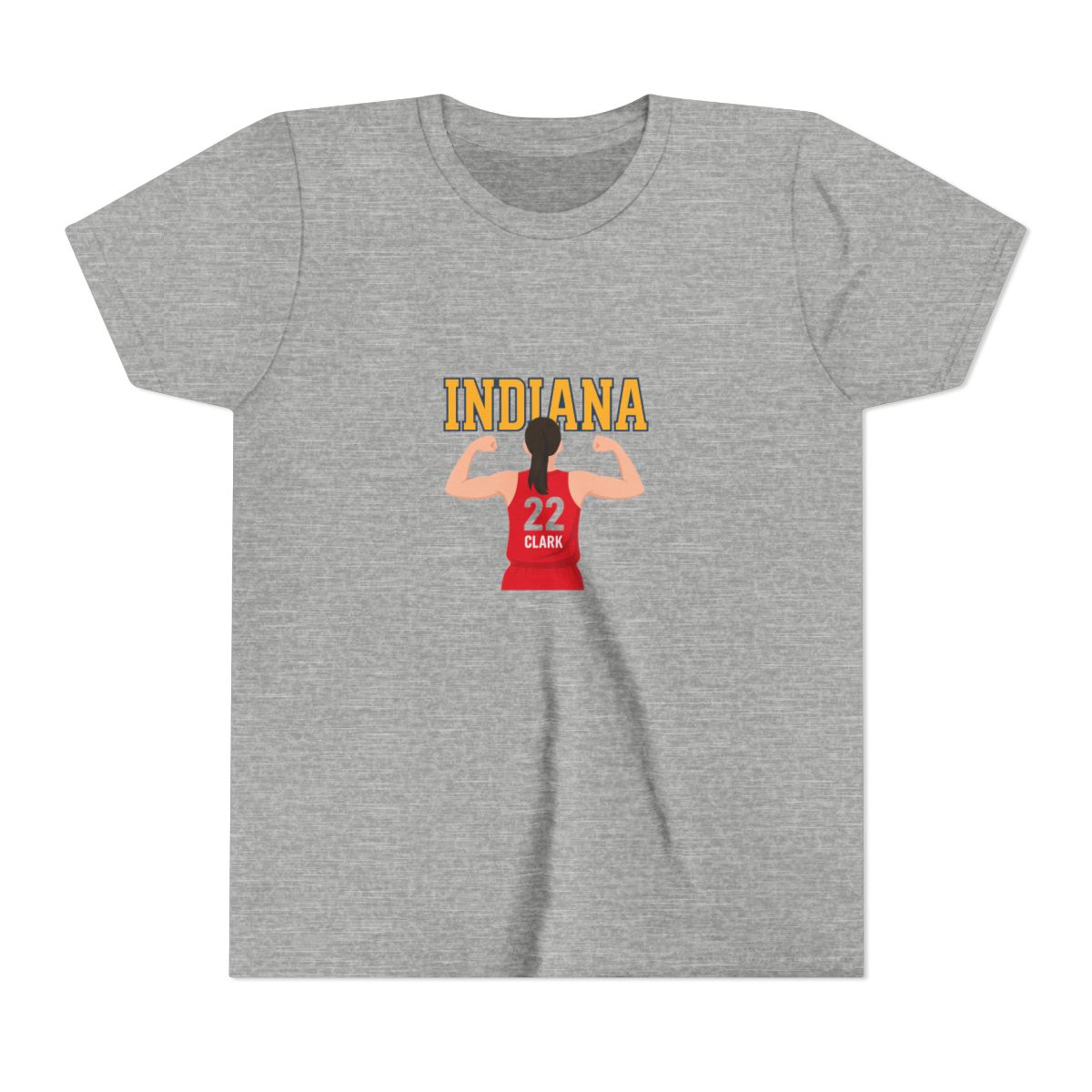 Indiana Caitlin Clark Basketball Cartoon Kids T-Shirt - alternate angle 5, merchandise