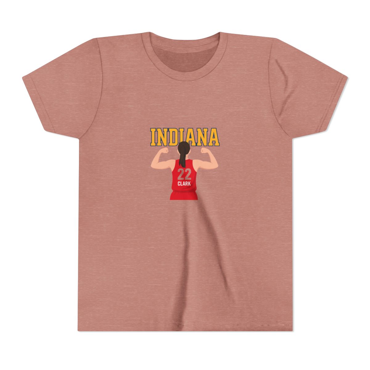 Indiana Caitlin Clark Basketball Cartoon Kids T-Shirt - alternate angle 2, merchandise